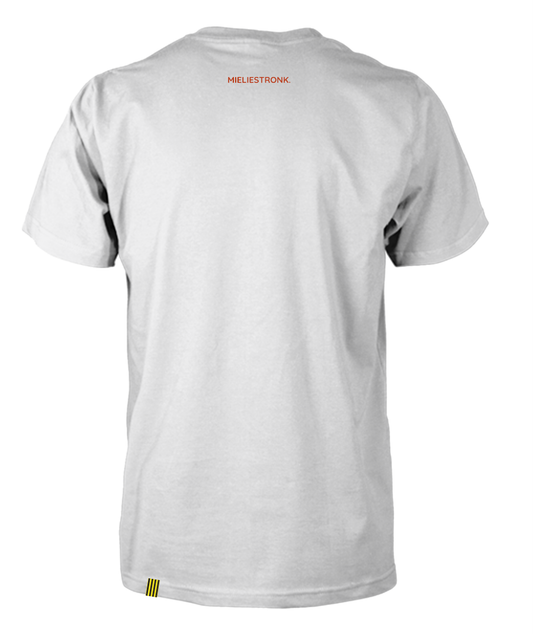 Abstract Bull White Tee