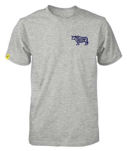 Abstract Bull Grey Tee