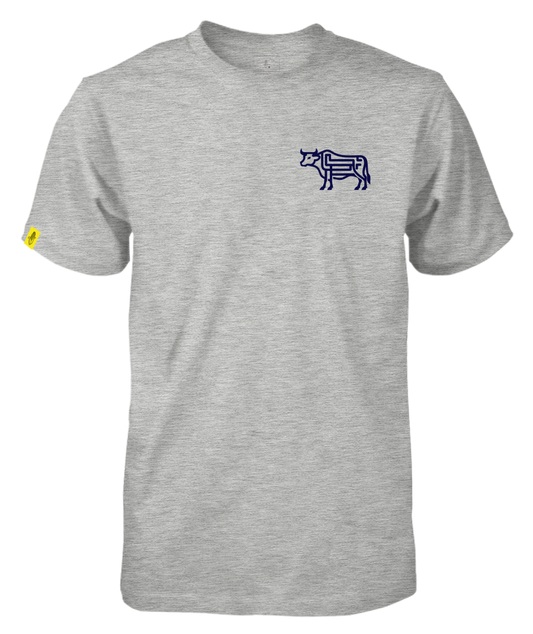 Abstract Bull Grey Tee
